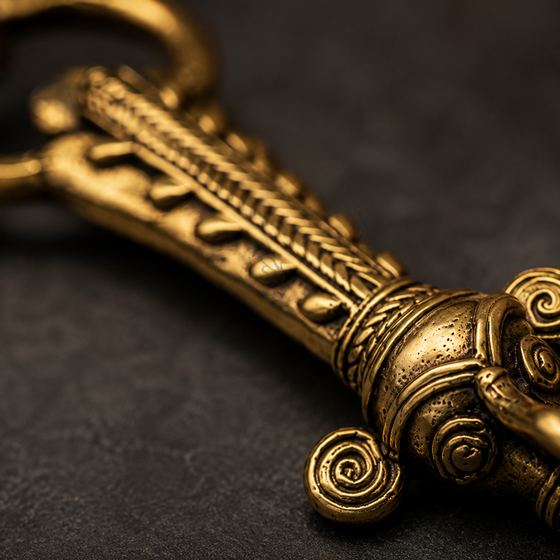 Dhokra brass elephant bottle opener